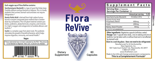 Flora ReVive - Probiótico con extractos de turba - Cápsulas