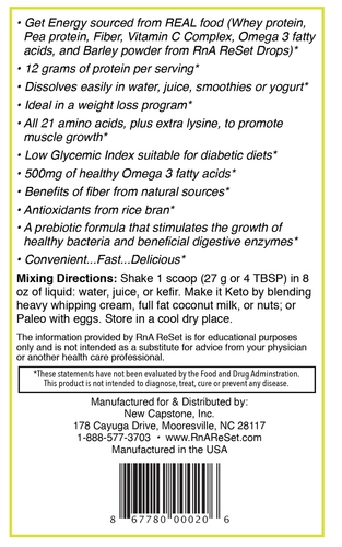 Dr. Dean's Total Body ReSet - Nutrición excelente para el cuerpo